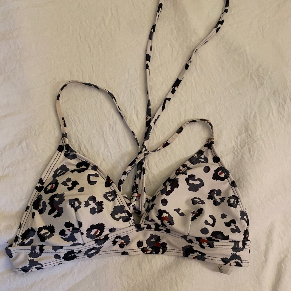 Cheetah print bikini top